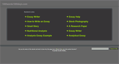 Desktop Screenshot of 1000words1000days.com